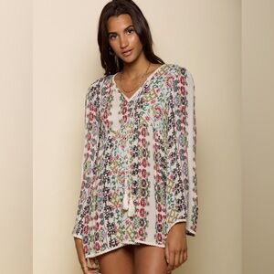 Anthropologie | Raga Yasmin Printed Tunic Dress